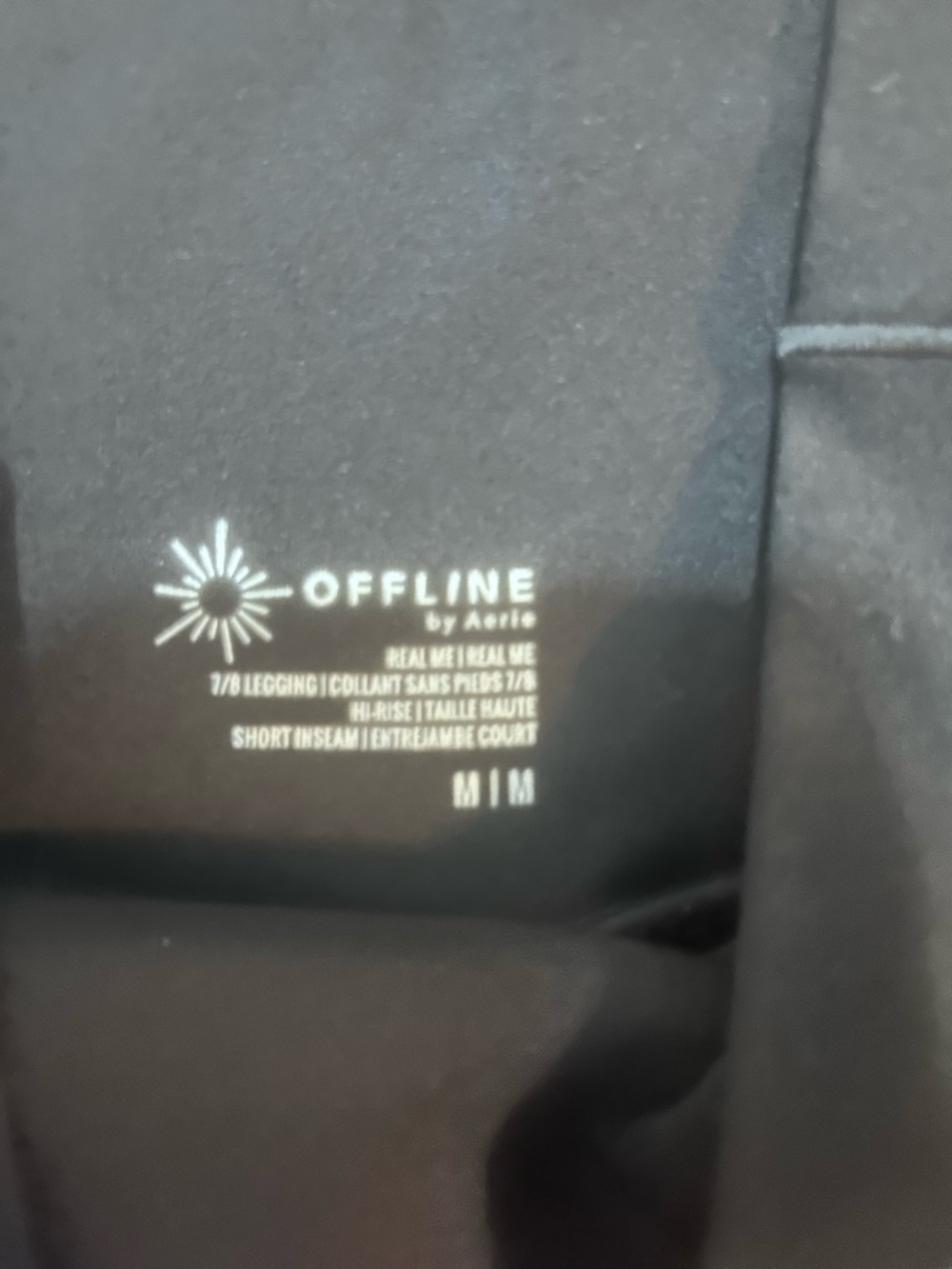 aerie OFFLINE High-Rise Black Leggings - Picture 3 of 3